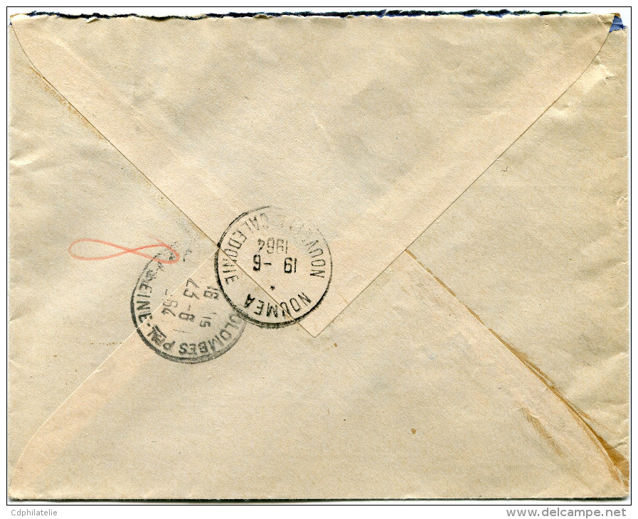 WALLIS ET FUTUNA LETTRE RECOMMANDEE PAR AVION DEPART MATA-UTU 6-6-1964 POUR LA FRANCE - Storia Postale