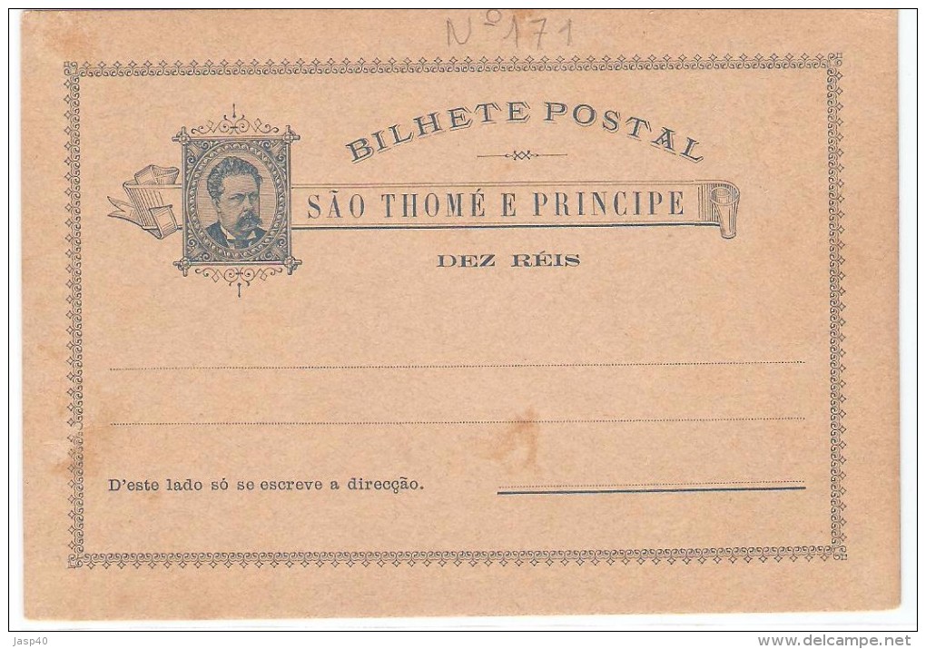 BILHETE POSTAL S. TOMÉ E PRINCIPE (NOVO) - Storia Postale