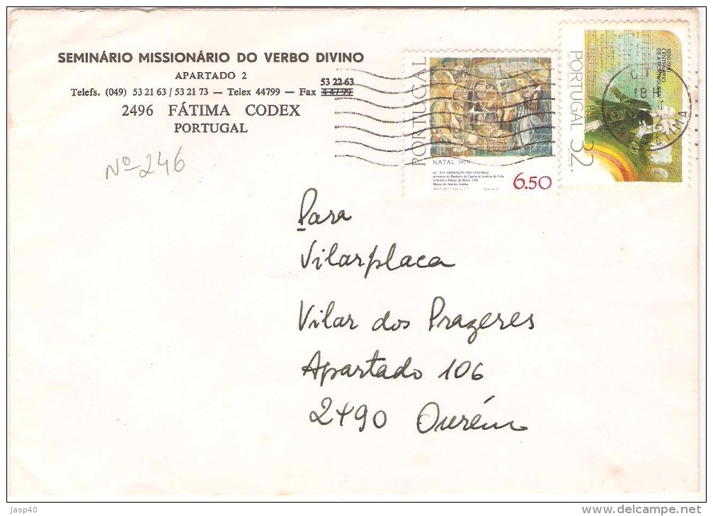 CARTA CIRCULADA EM PORTUGAL - Lettres & Documents