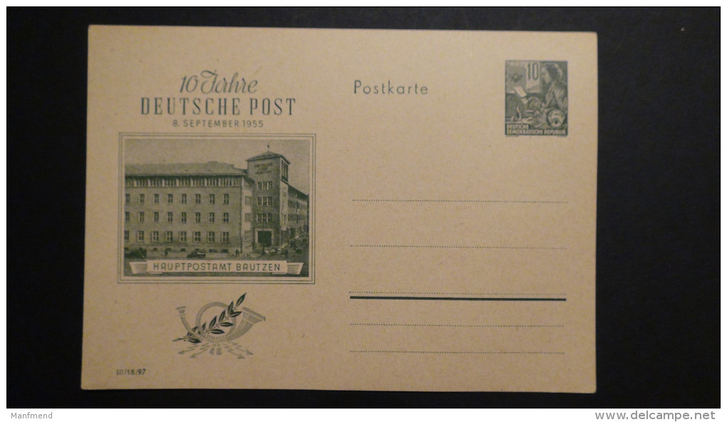 Germany - DDR - 1955 - MI: P 66**MNH - Postal Stationary - Look Scan - Postcards - Mint