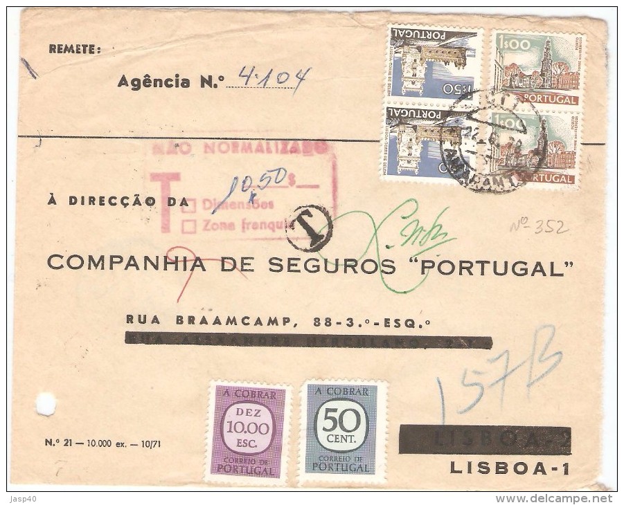 CARTA CIRCULADA EM PORTUGAL - Storia Postale