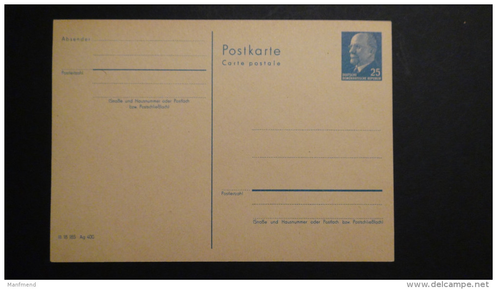 Germany - DDR - 1966 - MI: P 76**MNH - Postal Stationary - Look Scan - Postcards - Mint
