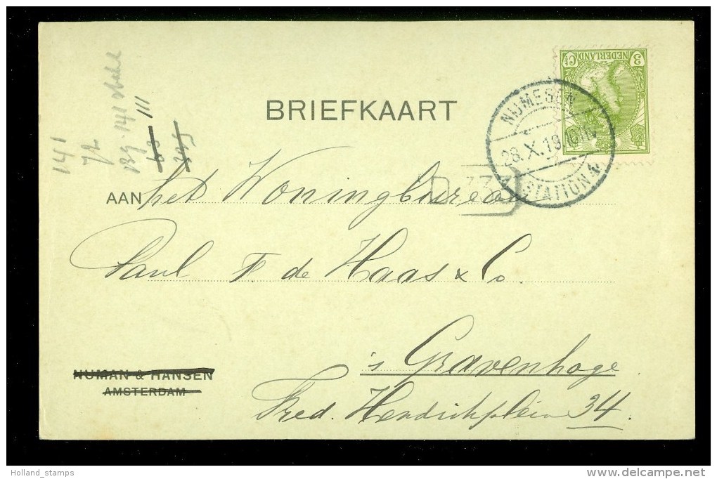 HANDGESCHREVEN BRIEFKAART Uit 1919 Gelopen Van NIJMEGEN Naar ´s-GRAVENHAGE  (10.061k) - Postal Stationery