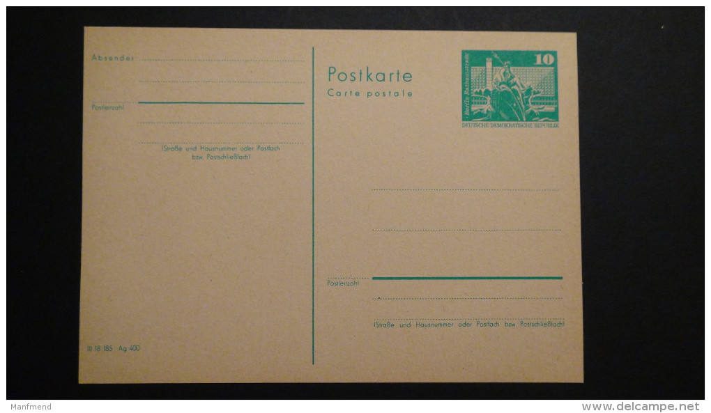 Germany - DDR - 1973 - MI: P 79**MNH - Postal Stationary - Look Scan - Cartes Postales - Neuves