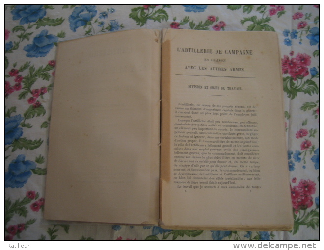 L'Artillerie de campagne en liaison avec les autres Armes  ( 1892 )