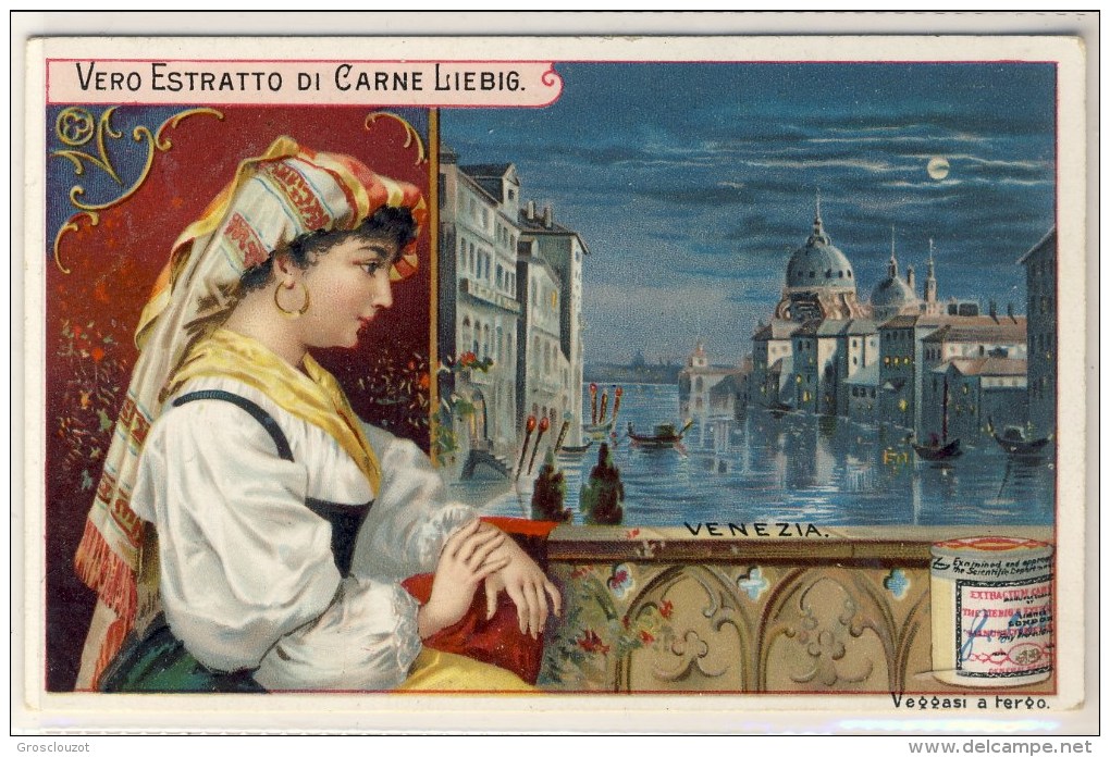 Liebig 1896 Sanguinetti N. 46 Città Anseatiche E Città D'acqua, Venezia (Italia) Serie € 200 - Liebig