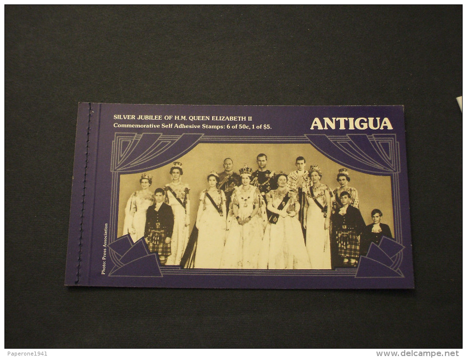 ANTIGUA - Libretto(booklet) 1977 SILVER JUBILEE, Adesivi - NUOVO(++) - 1960-1981 Autonomia Interna