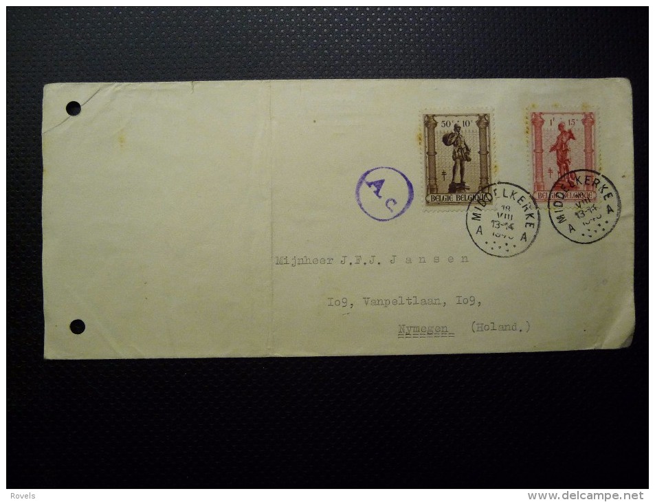 Belgie Old Postcard 1948, Stempel Middelkerke. - ....-1951