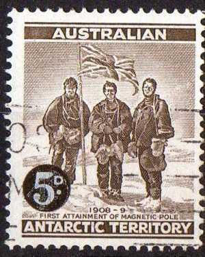 Australian Antarctic 1959 South Magnetic Pole Surcharge Used - Usati