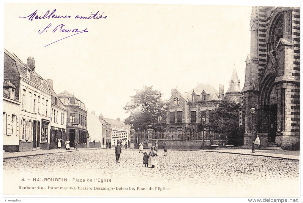 HAUBOURDIN - Place De L'Eglise - Carte  Animée - Haubourdin