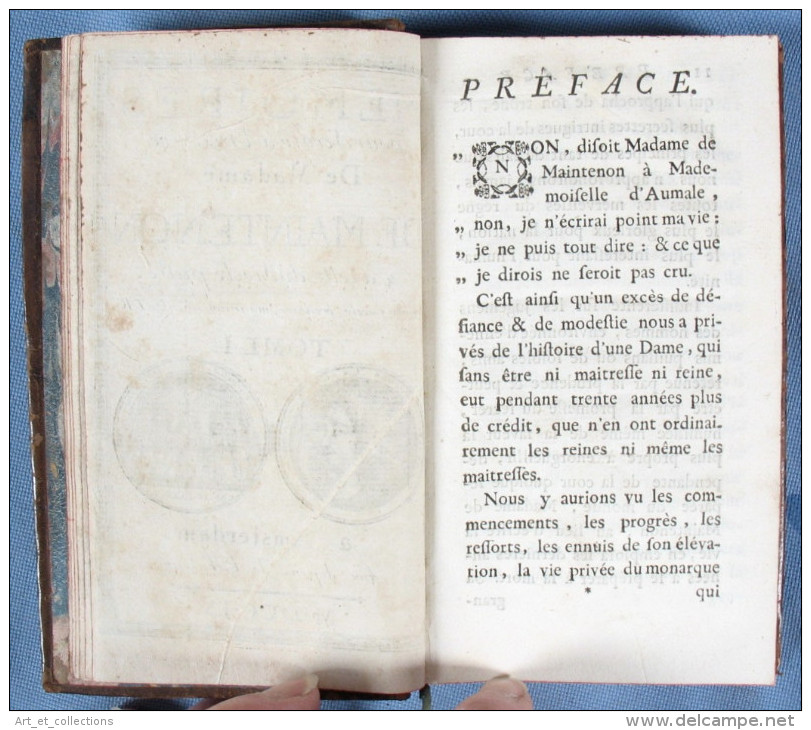 Mémoires pour servir à l'Histoire de Madame de MAINTENON / E.O. AMSTERDAM 1755-56 / Ex-libris de La Beaumelle