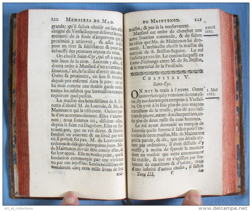 Mémoires pour servir à l'Histoire de Madame de MAINTENON / E.O. AMSTERDAM 1755-56 / Ex-libris de La Beaumelle