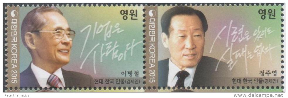 SOUTH KOREA, 2015 , MNH,BUSINESS LEADERS, 2v - Other & Unclassified