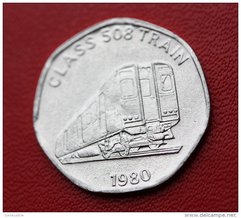 Token Jeton Aluminium " 20 National Transport Token / Class 508 Train" Chemin De Fer - Professionals/Firms