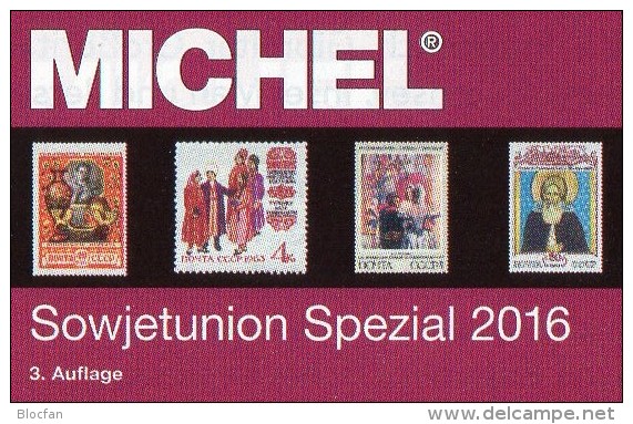 MlCHEL Sowjetunion Spezial Briefmarken Katalog 2016 New 150€ Porto/Lokal/Gebühren-Marken Special Catalogues USSR CCCP SU - Matériel