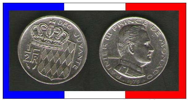 PRINCIPATO Di MONACO - France 1979 - 1/2 Franco Splenditamente Conservata - 1960-2001 Franchi Nuovi