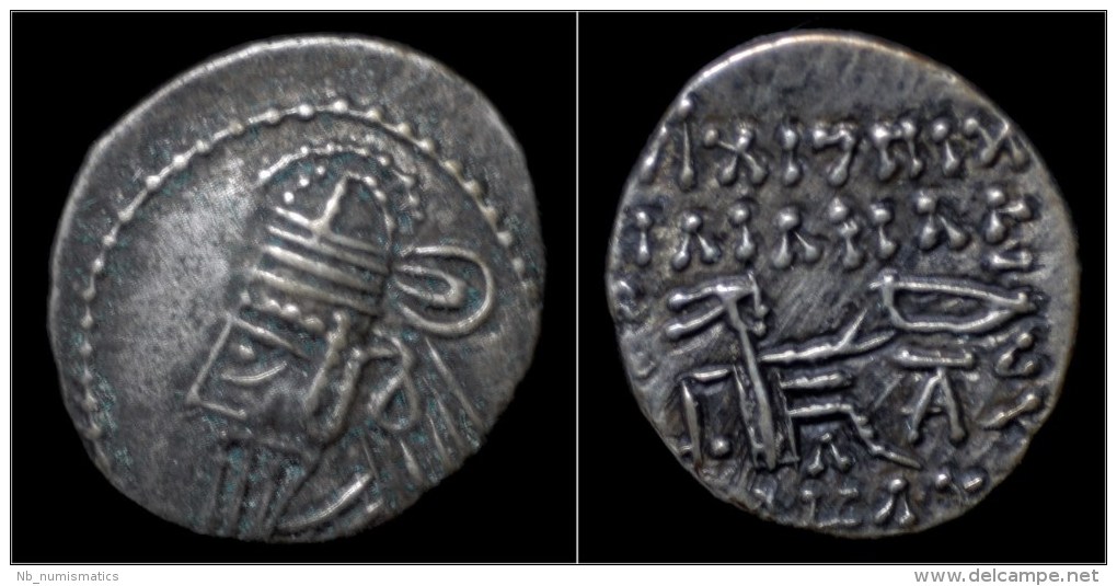 Parthian Kingdom Osroes II AR Drachm - Greche
