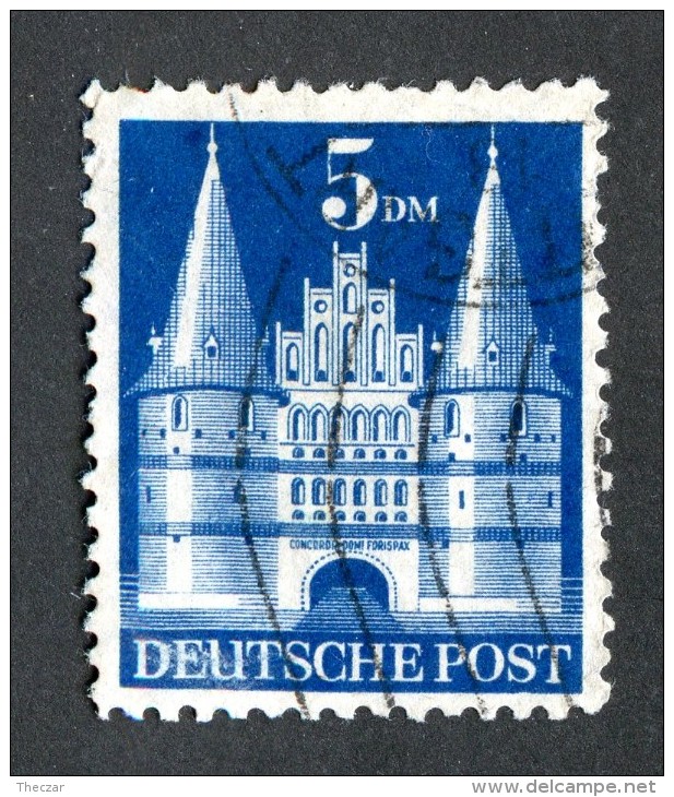 4946 Y Am./Br. Zone 1949  Michel # 100 II (o)  ( Cat. €4.50 ) - Sonstige & Ohne Zuordnung