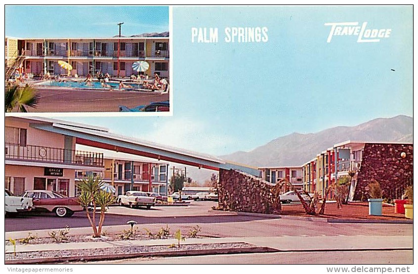 257413-California, Palm Springs, Travelodge, Dennis Holmes By Dexter Press No 43470-B - Palm Springs