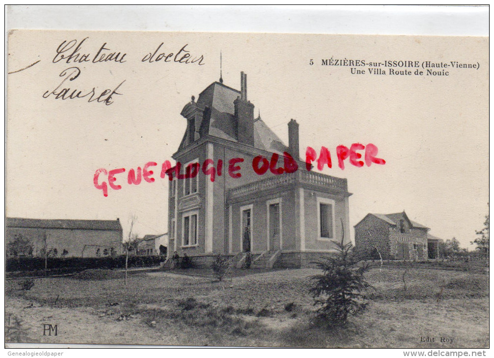 87 - MEZIERES SUR ISSOIRE - MEZIERE -UNE VILLA ROUTE DE NOUIC  - EDITEUR PM N° 5 - Meziere Sur Issoire