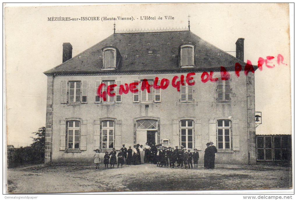 87 - MEZIERES SUR ISSOIRE - MEZIERE -  HOTEL DE VILLE- 1909 - Meziere Sur Issoire