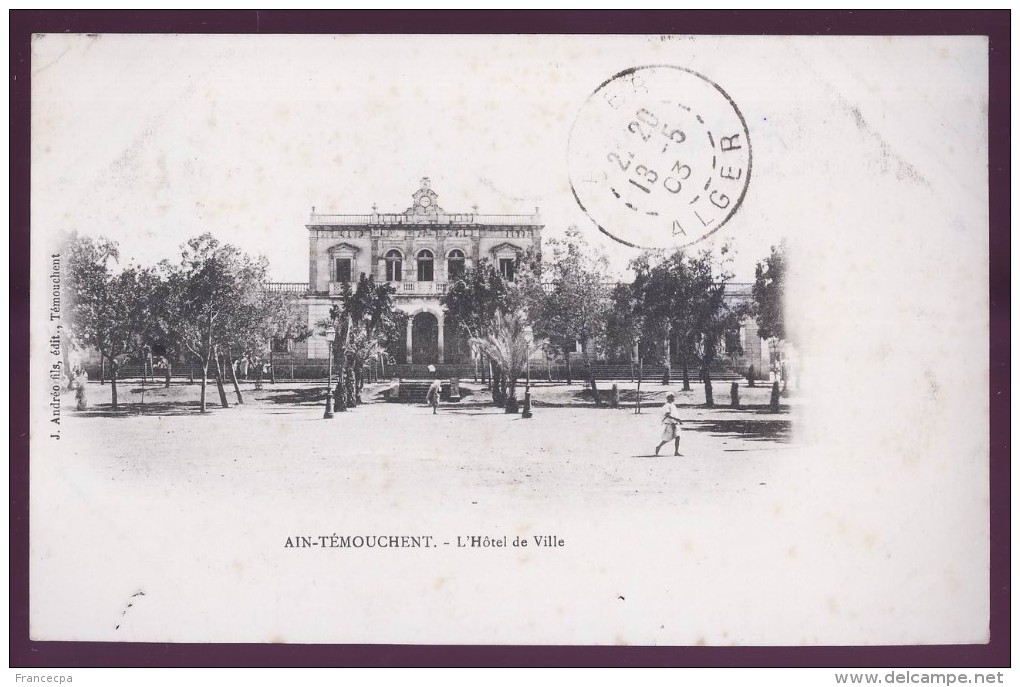 2068 - ALGERIE -  AÏN-TEMOUCHENT - L'Hotel De Ville - Sonstige & Ohne Zuordnung