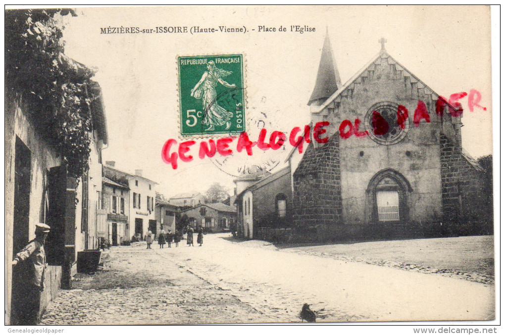 87 - MEZIERES SUR ISSOIRE - MEZIERE - PLACE DE L' EGLISE - Meziere Sur Issoire