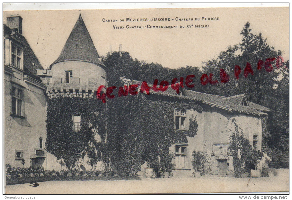 87 - MEZIERES SUR ISSOIRE - MEZIERE - CHATEAU DU FRAISSE - NOUIC-  1910 - Meziere Sur Issoire