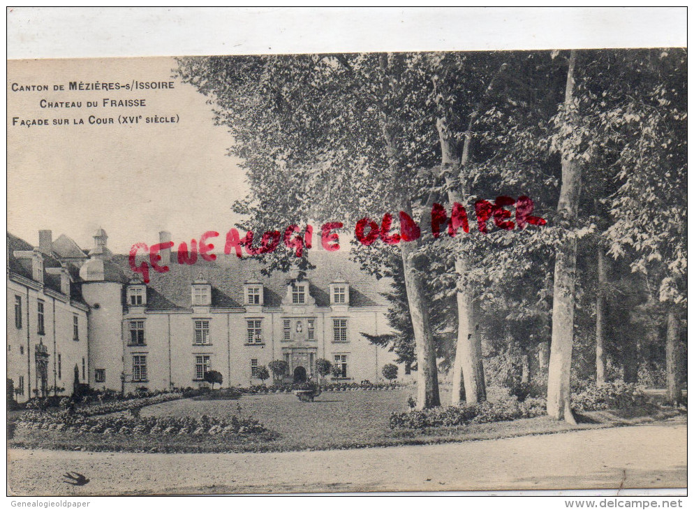 87 - MEZIERES SUR ISSOIRE - MEZIERE - CHATEAU DU FRAISSE - NOUIC-  FACADE SUR LA COUR - - Meziere Sur Issoire