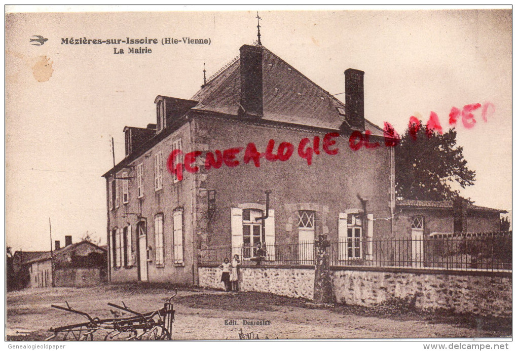 87 - MEZIERES SUR ISSOIRE - MEZIERE - LA MAIRIE  - EDITEUR DESROSIER - Meziere Sur Issoire