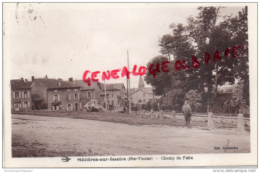 87 - MEZIERES SUR ISSOIRE - MEZIERE - CHAMP DE FOIRE - EDITEUR DESBORDES  1937 - Meziere Sur Issoire