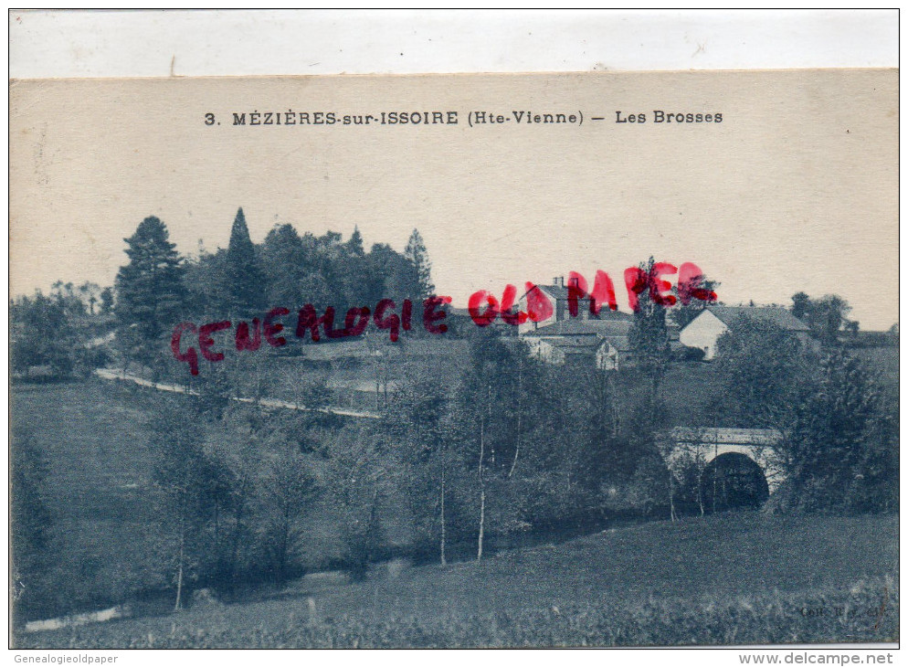 87 - MEZIERES SUR ISSOIRE - MEZIERE - LES BROSSES   1928- EDITEUR ROY - Meziere Sur Issoire