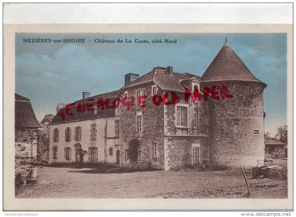 87 - MEZIERES SUR ISSOIRE - MEZIERE -CHATEAU DE LA COTE  COTE NORD- 1945- EDITEUR ROY - Meziere Sur Issoire