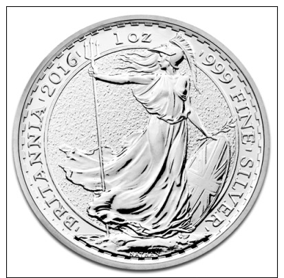 GRANDE BRETAGNE 2 Livres Argent 1 Once Britannia 2016 - Altri & Non Classificati