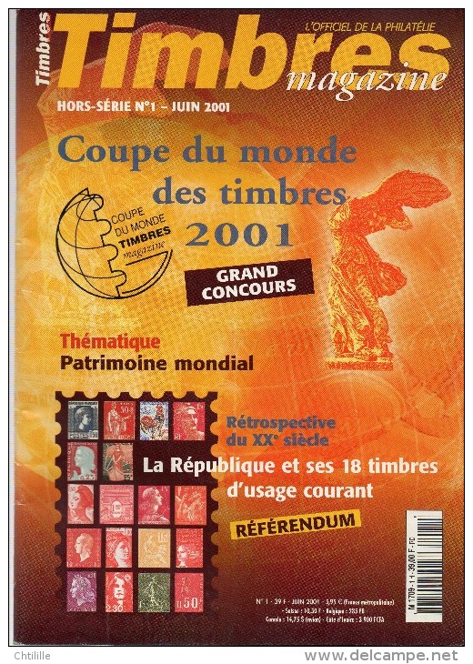 DT76 CATALOGUE HORS SERIE SPECIAL N°1 TIMBRES MAGAZINES 2001 - Français