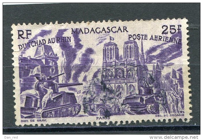 MADAGASCAR  N° 70  (Y&amp;T)  (Poste Aérienne) (Oblitéré) - Poste Aérienne
