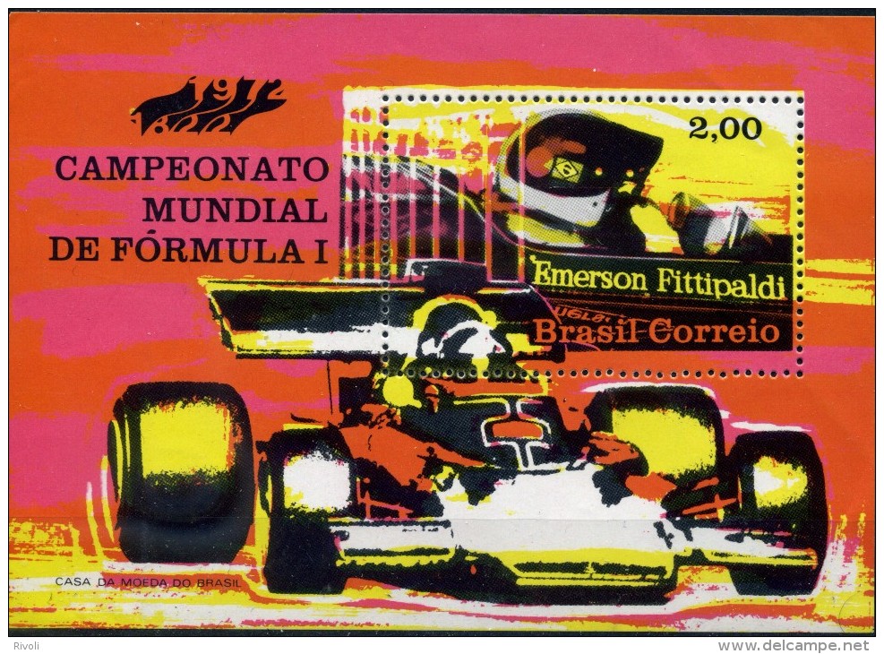 BRESIL-BRASIL 1972-F1-Fittipaldi-YVERT BF30***MNH - Auto's