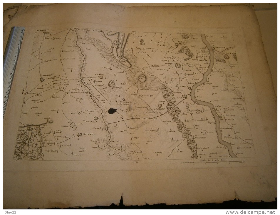 Carte De ORDINGEN - DUYSBOURG -LINN - Geographical Maps