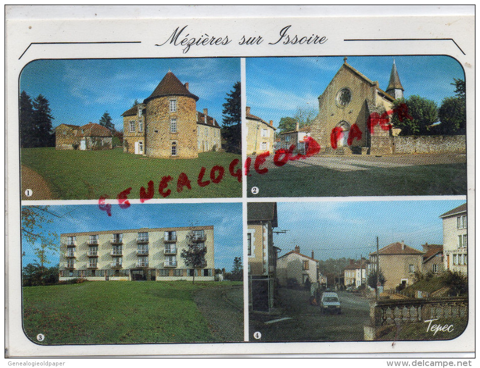 87 - MEZIERES SUR ISSOIRE - MEZIERE - CHATEAU DE LA COTE-L' EGLISE- FOYER LOGEMENT- CENTRE BOURG - Meziere Sur Issoire