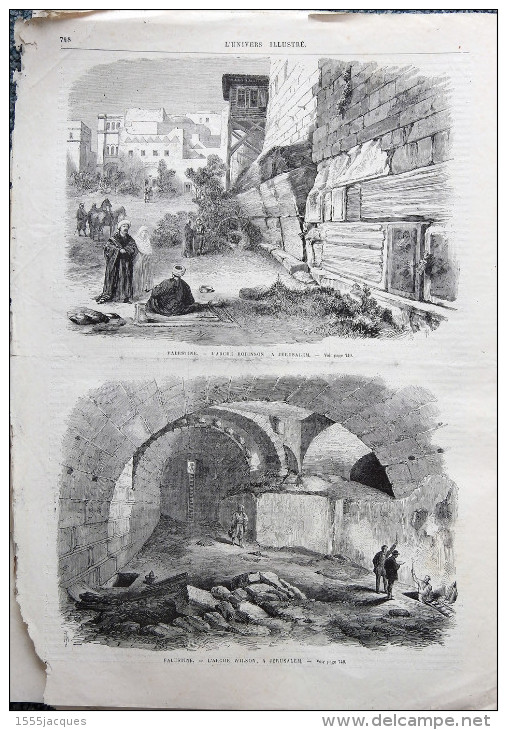 UNIVERS ILLUSTRÉ N° 775 / 20-11-1869 LESSEPS PARIS ÉLECTIONS HALLE JOURNAUX BISBAL LOUXOR SUEZ HASBEYA ARCHE JERUSALEM