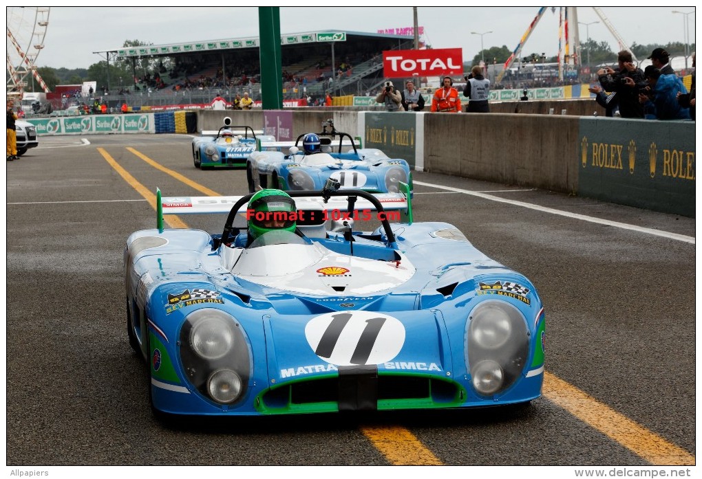 Photographie De La Matra Simca 670 Numéro 11 Aux 24H Du Mans - Autres & Non Classés