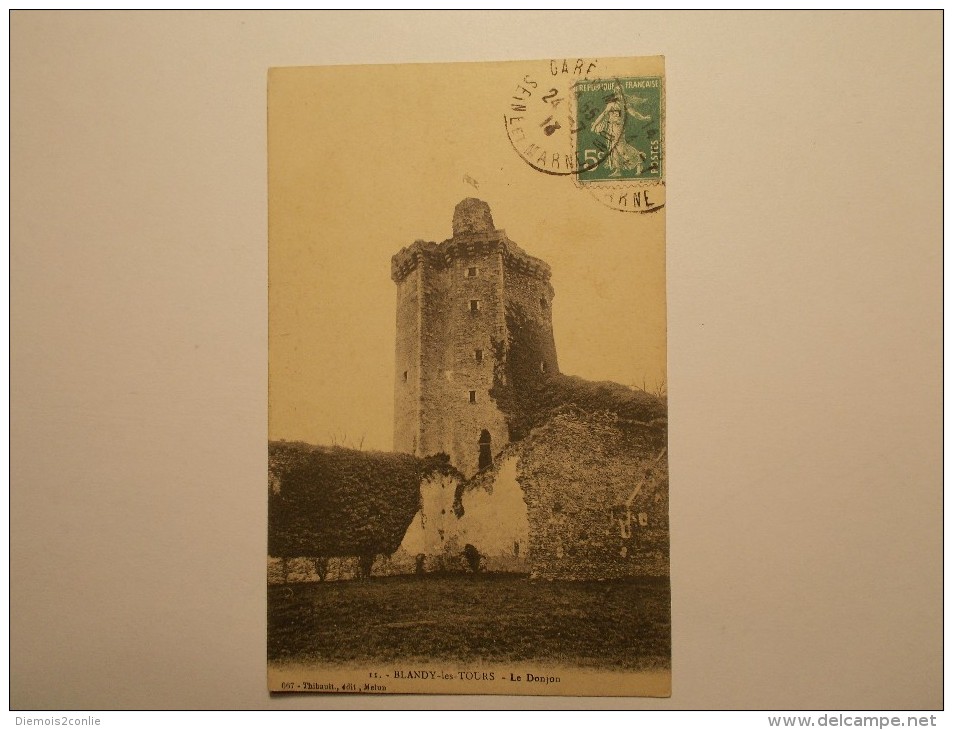 Carte Postale - BLANDY LES TOURS (77) - Le Donjon (929/1000) - Autres & Non Classés