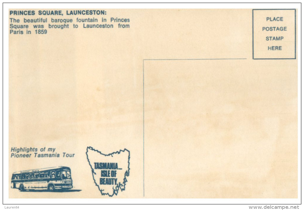 (654) Australia - (older Postcard) - TAS - Launceston Princess Square - Lauceston