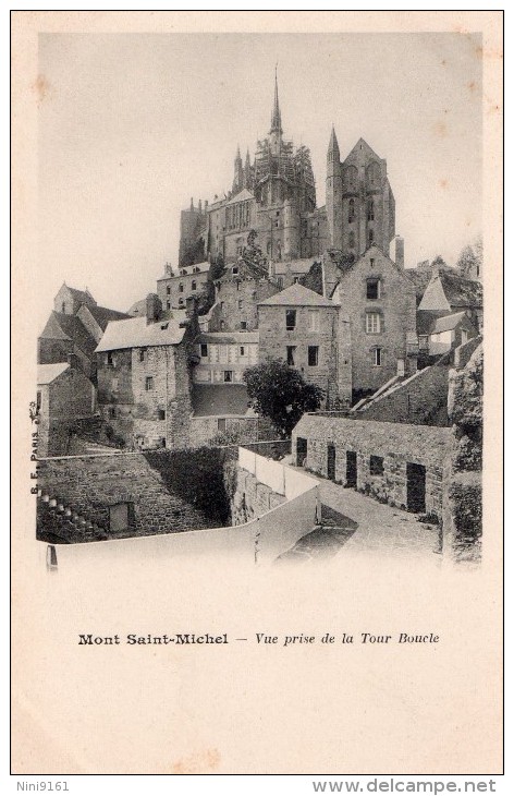 CPA  --  DPT  50  --  MONT  SAINT - MICHEL  --  VUE  PRISE  DE LA  TOUR  BOUCLE....... - Le Mont Saint Michel