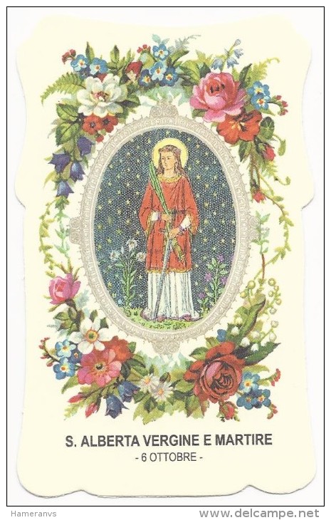 Santa Alberta Vergine E Martire - 6 Ottobre - Santini