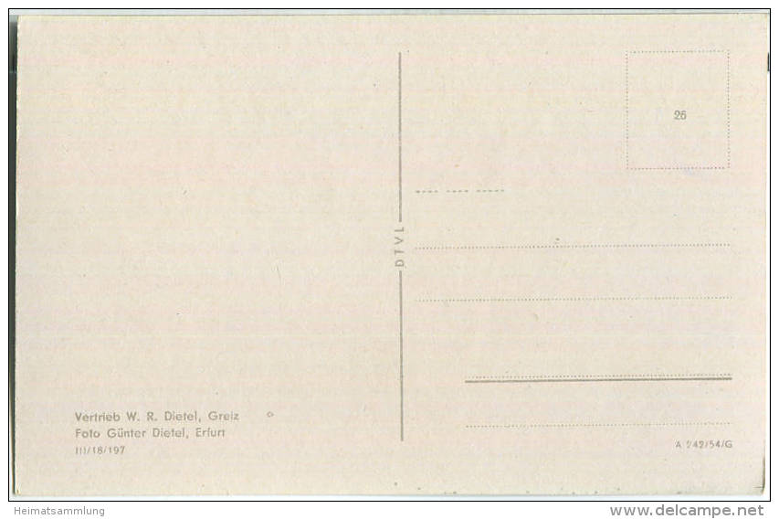 Greiz - Schloß- Und Parkstadt - Verlag W. R. Dietel Erfurt - Greiz