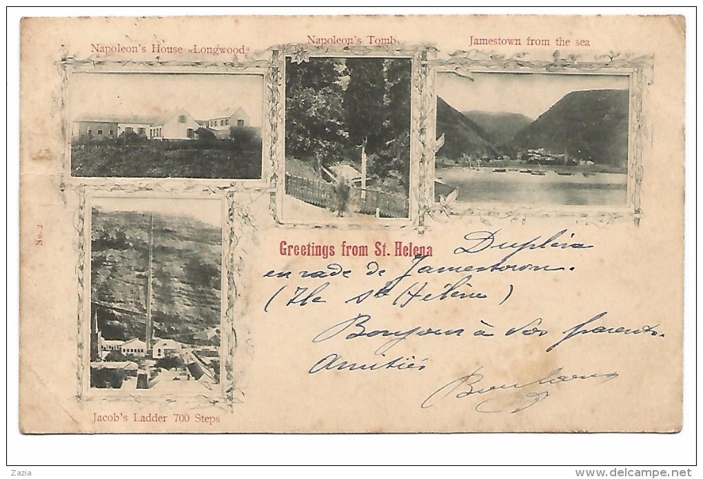 AFD.0017/ Greetings From St. Helena - Napoleon - Saint Helena Island