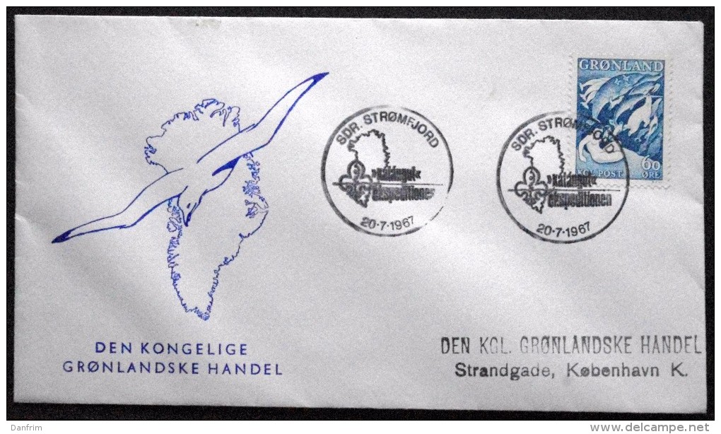 Greenland  Special Cancel Cover 1967  Scout - Expedition  SDR. Strømfjord      ( Lot  5972 ) - Lettres & Documents