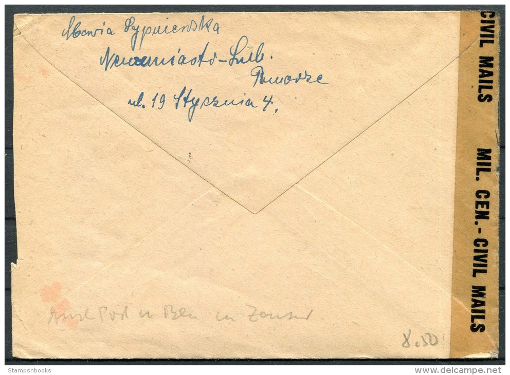 1945 Poland Censor Cover - Berlin - Covers & Documents