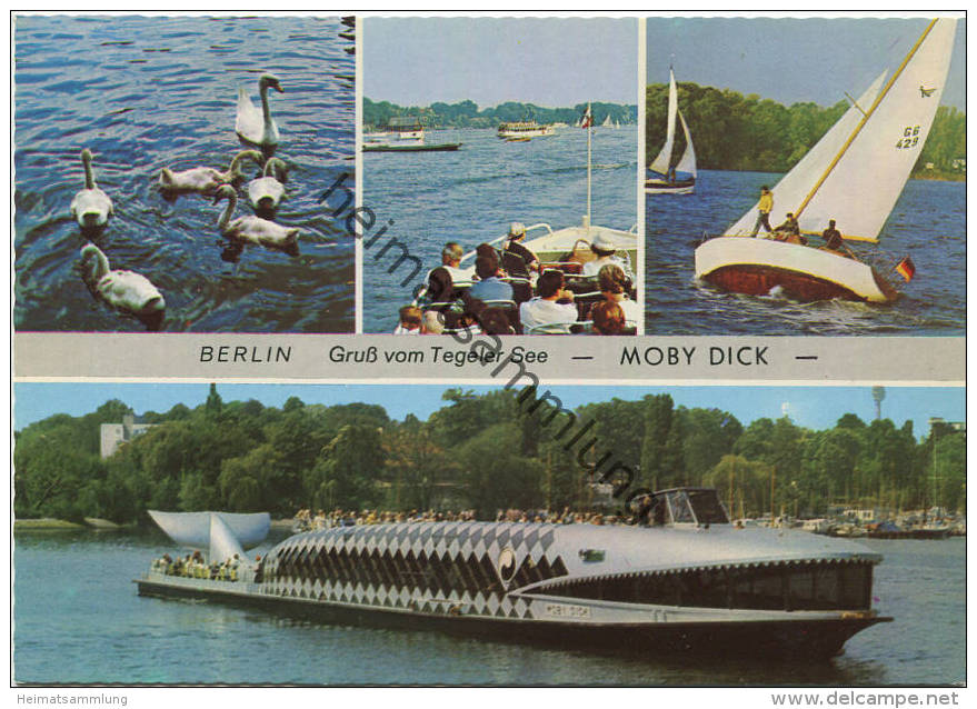 Berlin - Gruß Vom Tegeler See - Moby Dick - AK Grossformat - Verlag Herbert Meyerheim Berlin - Tegel